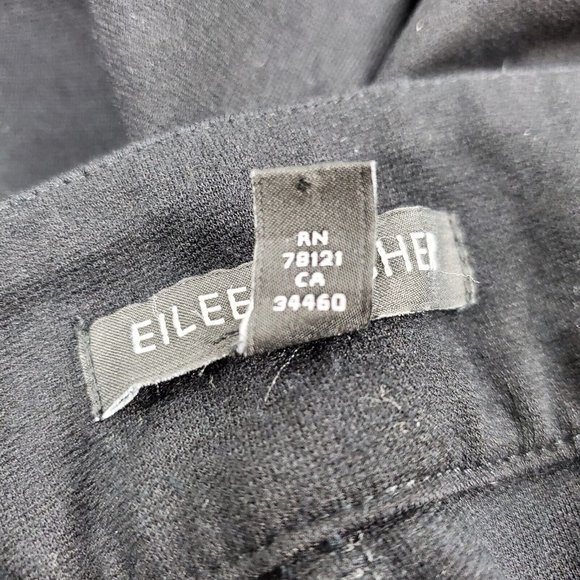 Eileen Fisher Womens Ponte Pants Straight Leg Casual Dress Black Size 16 36X25 - Picture 7 of 11